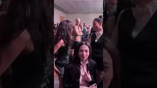 Jenna Ortega with Rosalia, JISOO and Mikey Madison at Dior&rsquo;s Paris Fashion Week Show❣️They're cute🫶