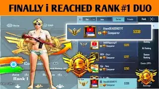 🇮🇳Day-25 | FINALLY i REACHED RANK-1 DUO CONQUEROR | HOW ASIA NO. 1 PLAYER PLAYS | DUO RANK PUSHING ❤