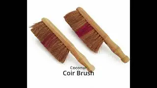 🌿 Coconut Coir Brush | Eco-Friendly Cleaning Brush for Kitchen, Car & Home