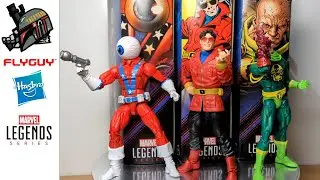 FLYGUYtoys Marvel Legends Wonder Man, Orb And Baron Von Strucker Figure Reviews Puff Adder BAF Wave