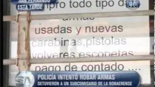 Polic&iacute;a intent&oacute; robar una armer&iacute;a