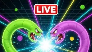 Worms Zone.io Live Stream 🔴🐍 | Eating Everything 🍔🍎 | Non-Stop Fun 🎮😂
