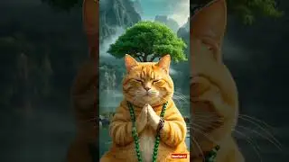 This Cat Meditates Better Than You?! 🧘🐱 Pure Zen Vibes! #CatMeditation #MindfulMeow #ViralCat