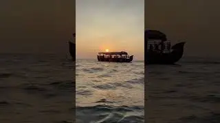 Lost in the horizon's embrace, sailing through the sunset's grace #sunset #godsowncountry