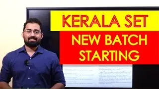 Kerala SET Online Coaching - New Batch Starting