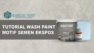 Tutorial Petunjuk | Cara Membuat Motif Semen Ekspos Dengan Wash Paint