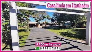 Casa impressionante a 150 m do mar em Itanhaém ótimo preço!