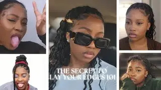 LAY YOUR EDGES 101 🌊| Baby Hair Tutorial | Ga &Euml;LLe