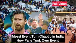 What Really Happened In Lionel Messi GOAT event in Salt Lake Stadium in Kolkata, India (FULL VIDEO)