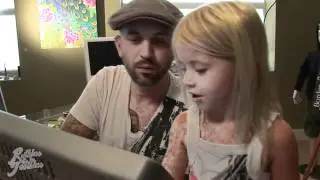 4 year old Vanessa shows Chris Garver from Miami Ink&trade; how to draw 