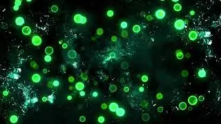 Streaming/Twitch PC background Green Particles (4k) (1hour)