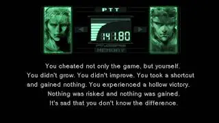 Liquid Snake: Ты обманул не только игру, но и себя