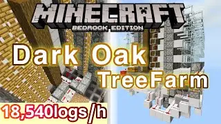 【Minecraft Bedrock 1.16】Dark Oak TreeFarm(PE,windows10,Xbox one,switch,PS4)【Promotion Video】