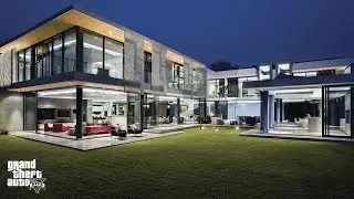 GTA 5 REAL LIFE MOD #284 MOVING TO A NEW 50 MILLION DOLLAR MANSION!