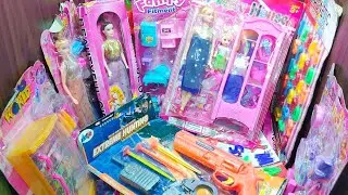  Satisfying with Unboxing Barbie Play House, Kitchen Refrigerator Play Set Review Toys ASMR