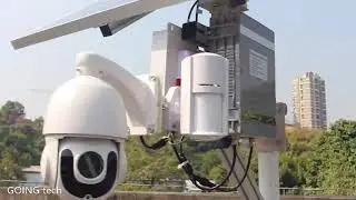 GOING tech Outdoor Security Solar 4G PTZ Camera 5MP 36X Optical zoom with PIR Alarm & 2T Harddisk