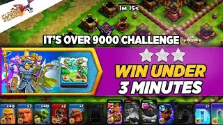 Easiest way to get 3 star victory! Its over 9000 challenge! Clash of clans #clashofclans