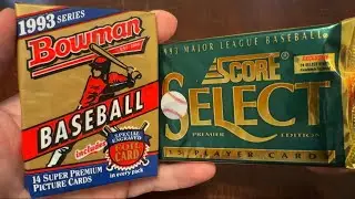 JETER ROOKIE? OPENING PACKS of 1993 Bowman & Select Baseball Cards! #sportscards #rippingpacks