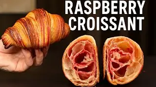 Cross-Laminate Bicolour Croissant – Ricetta Perfetta😯🥐 #CroissantBicolore #CrossLamination #viral
