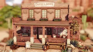 Building a Pioneer&acute;s SALOON 💚 in The Sims 4 - Speed Build