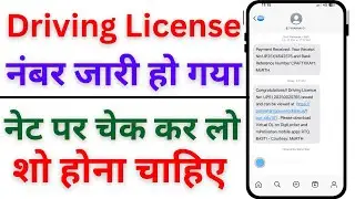 Congratulations! Driving Licence No: वाला मैसेज आया | DL Approved Message Meaning | DL Status Update