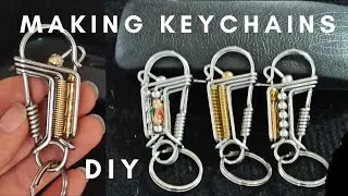 DIY keychains | Creative ideas keychain with beads from stainless steel wire | Making keychain