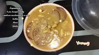 Burger Steak with Mushroom #ulamburger#easymade#food