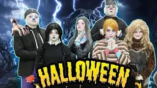 Fingimos ser a Familia Addams e brincamos de Halloween | Turma da Pakaraka