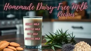 Homemade Dairy-Free Milk Recipes Hemp Milk Almond Milk Sesame Milk Oat Milk
