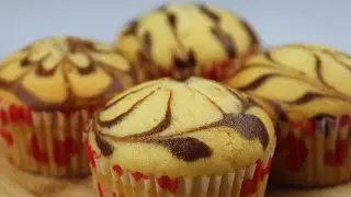 Marble Cupcakes Recipe | Chocolate Swirl Cupcake Recipe