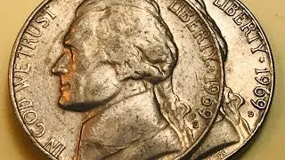 Никель с клеймом монетного двора 1969 года &laquo;S&raquo; и &laquo;D&raquo;