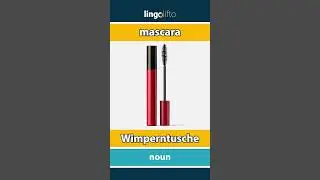 🇬🇧🇩🇪 mascara - Wimperntusche : learn English : Lernen wir Englisch : vocabulary builder