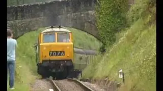 Hymek D7076 Class 35 West Somerset Railway 16/6/07