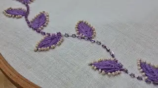 Pinteresty pearl hand embroidery borderline | For kurti border | Designs by anjum