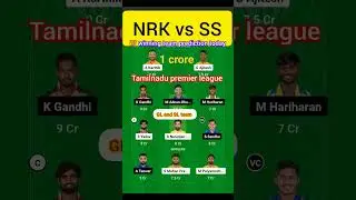 NRK vs SS # tamilnadu premier league team # today dream 11 fantasy