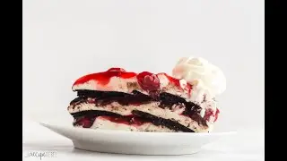 (4 INGREDIENTS) Black Forest Icebox Cake | The Recipe Rebel