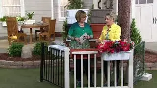 Set of 2 Large Adjustable Deck & Railing Planters on QVC