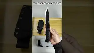 SRM Bushcut 702T Unboxing & Sharpness Test | 14C28N Full Tang Bushcraft Knife #srmknives#srm