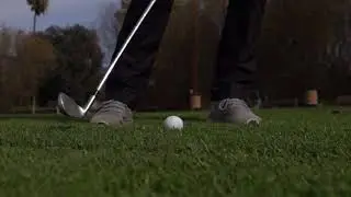 Slow Motion Pure Golf Strike