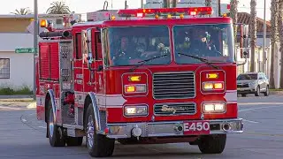LAFD Engine 450 & Engine 67 Responding