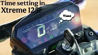 Xtreme 125r time setting | How to set time in the digital meter of the bike. 