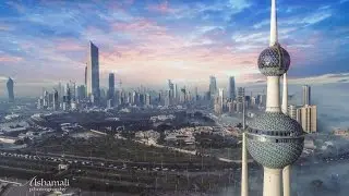 Kuwait Towers DJI Phantom 4 Pro 4k Footage - ابراج الكويت