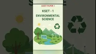 KSET PAPER 1||MCQ'svon Environmental science@Knowledge9world