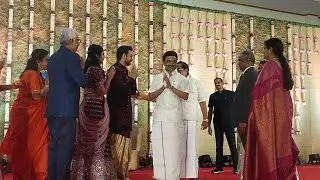 TN CM Stalin at AK Viswanathan Family Marriage Reception.