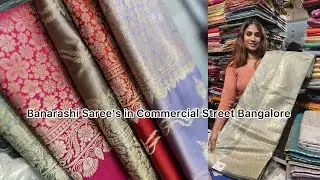 Silk Saree&rsquo;s In Bangalore | @knssilksdesigners | Commercial Street | Khushbu Shetty | #trending 