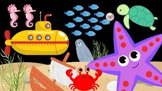 Magical Sea Adventure baby sensory video high contrast calm music