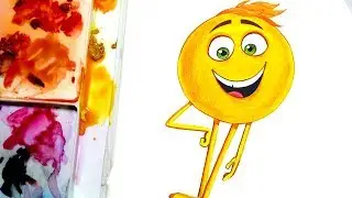 How to draw Gene the emoji movie character | draw cartoons for kids