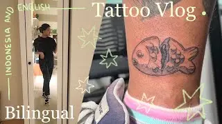 Bilingual Vlog | Tattooing on skin for the first time 🍥