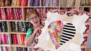 Watch me make my small Heart Collage Quilt!!