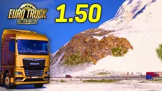 ETS2 Update 1.50 - Snowy Alps of Switzerland Gameplay | Switzerland Rework